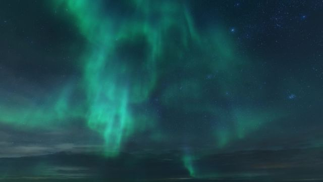 北極のオーロラ ノーザンライツ 雰囲気